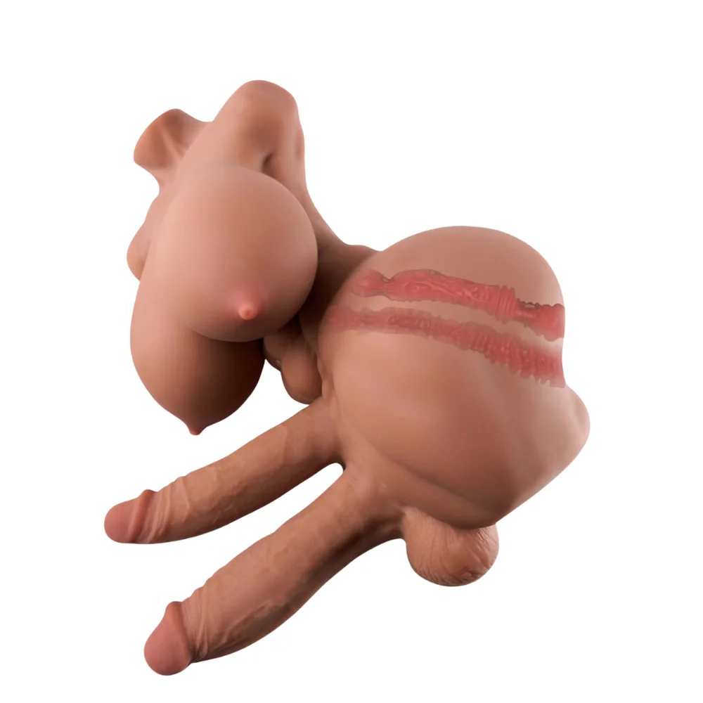 Masturbador Hermafrodita com duplo pênis - NOVIDADE - Imagem 5