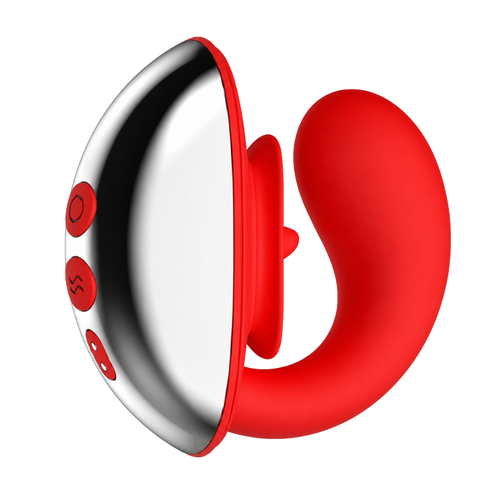 Vibrador ponto G com estimulador clitoriano - IMPORTAÇÃO JUNHO - Imagem 5
