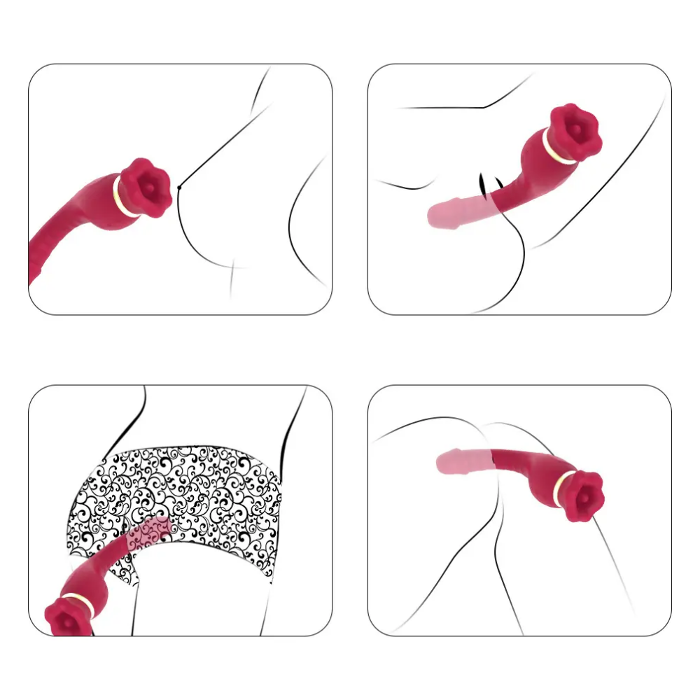 Vibrador Ponto G com Sucção e Língua Rotativa 360° - IMPORTAÇÃO JUNHO - Imagem 3