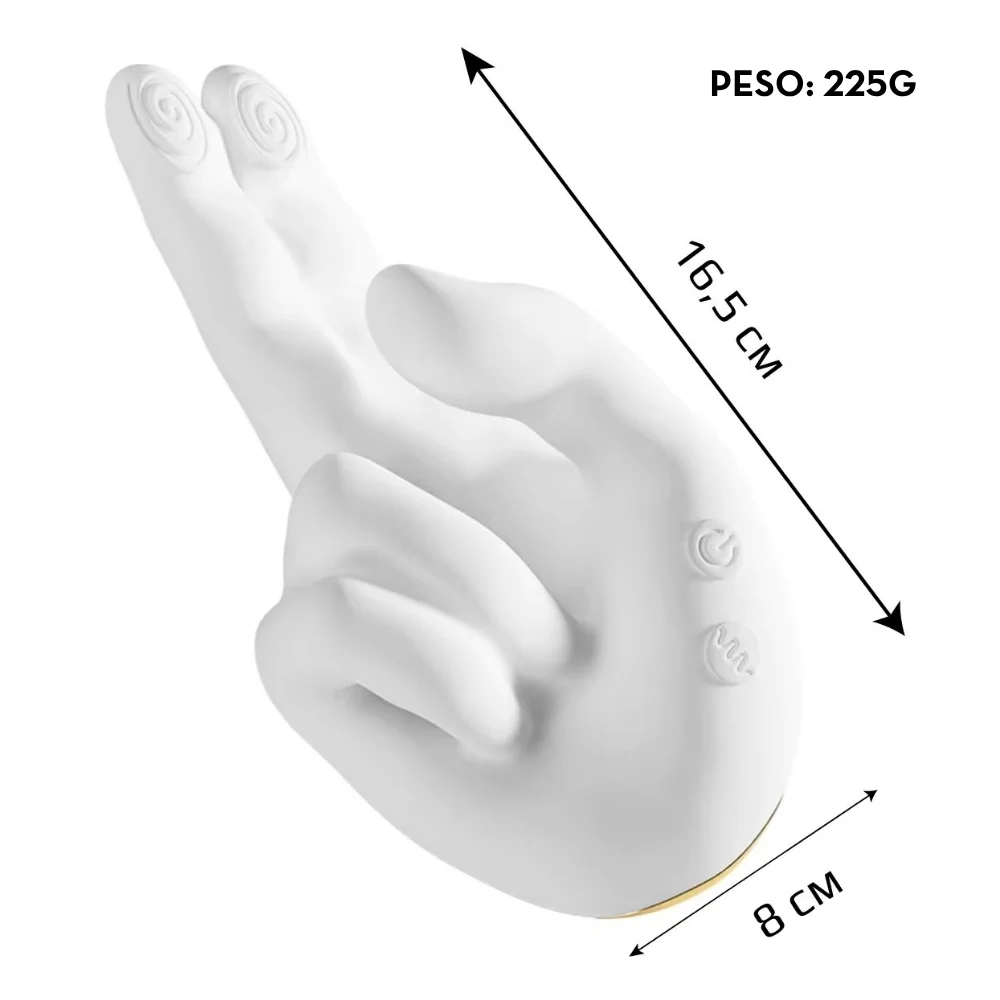 Vibrador premium em formato de mão com vai e vem e aquecimento-  IMPORTAÇÃO JUNHO - Imagem 5