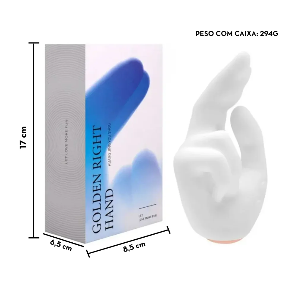 Vibrador premium em formato de mão com vai e vem e aquecimento-  IMPORTAÇÃO JUNHO - Imagem 7